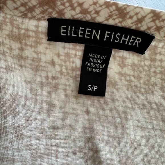 EILEEN FISHER Womens Long Sleeve Crew Neck Knee Length Shift Dress  Small Silk - Picture 6 of 7